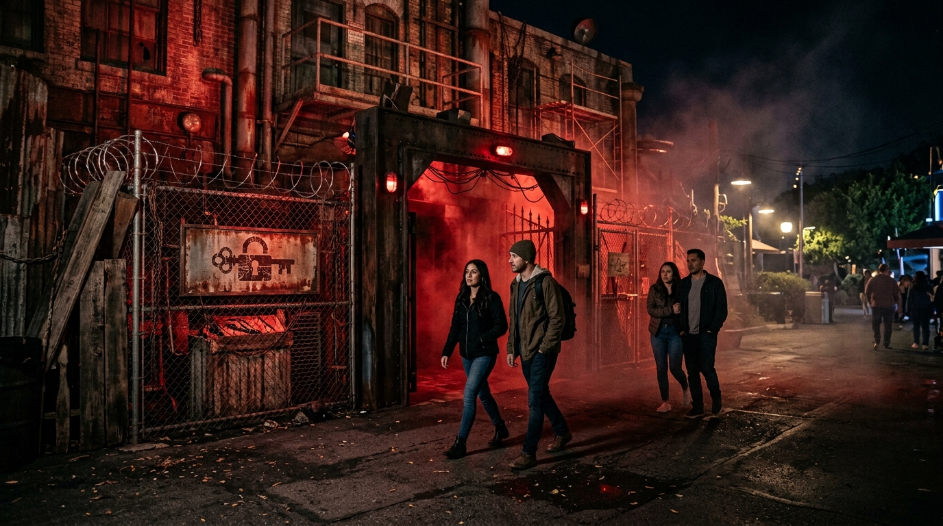 Haunted house at Halloween Horror Nights Universal Studios Hollywood