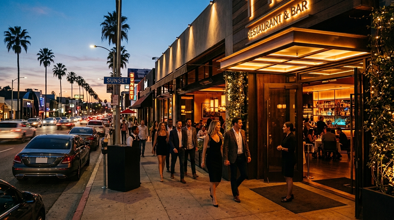 New restaurant on the Sunset Strip in Los Angeles